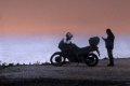Με μηχανή στον Υμηττό με ομίχλη, Καισαριανή, Αττική