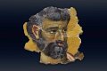 Σπάραγμα τοιχογραφίας με μορφή Αποστόλου, Αρχαιολογικό Μουσείο Θήβας, Βοιωτία