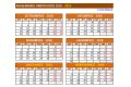 Ακαδημαϊκό ημερολόγιο 2018–2019 σε μια σελίδα (ΠΟΡΤΟΚΑΛΙ)