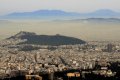 Αφρικανική σκόνη πάνω από τον Λυκαβηττό, Αθήνα, Αττική